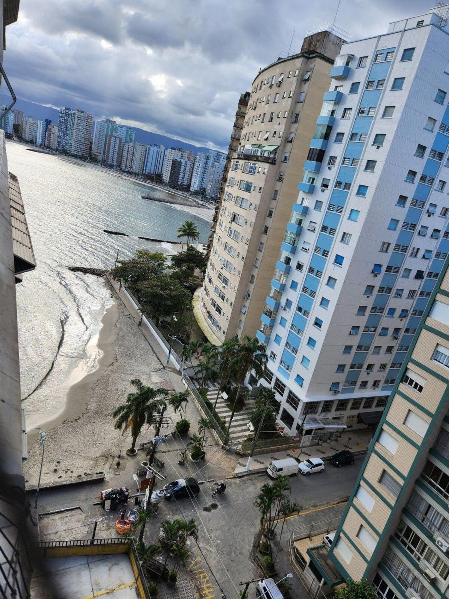 Appartamento Ape Pe Na Areia 3Quartos/2Vagas São Vicente Esterno foto